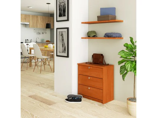 Szafka na buty MINI 3 uchylne drzwiczki 60 cm - olcha