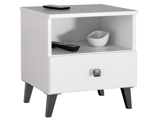 Zobacz KOMODA MOBI K-01 BIAŁY CZARNY KOMODA MOBI K-01 BIAŁY CZARNY