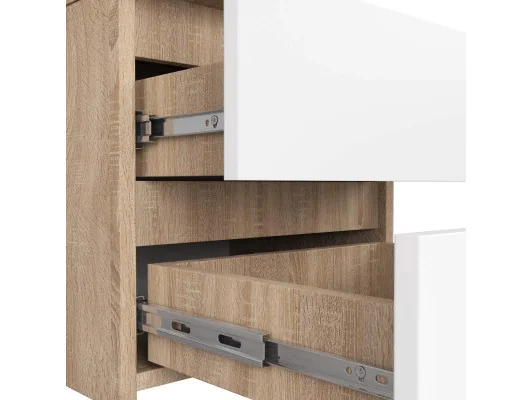 KOMODA CL2 2SZ CLP PK DĄB SONOMA / BIAŁY