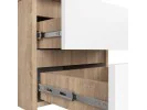 KOMODA CL2 2SZ CLP PK DĄB SONOMA / BIAŁY