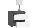 KOMODA CL2 2SZ CLP PK GRAFIT SZARY / BIAŁA