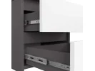 KOMODA CL2 2SZ CLP PK GRAFIT SZARY / BIAŁA