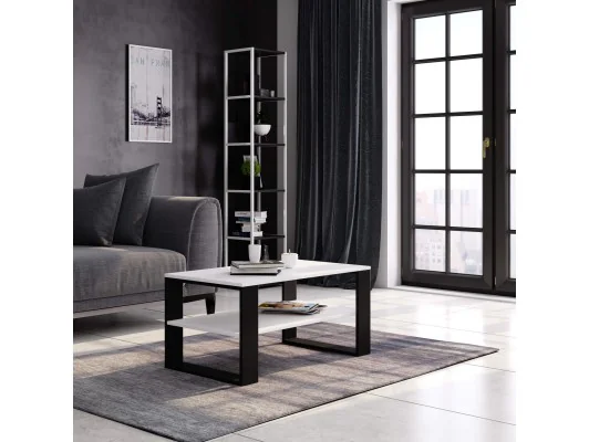 STOLIK KAWOWY ALEX BIAŁY / CZARNY