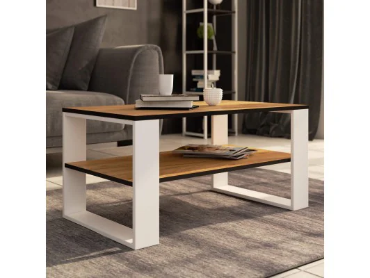 STOLIK KAWOWY ALEX DĄB CRAFT / BIAŁY