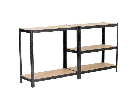 REGAŁ METALOWY 90x40x180 CZARNY