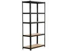 REGAŁ METALOWY 90x40x180 CZARNY