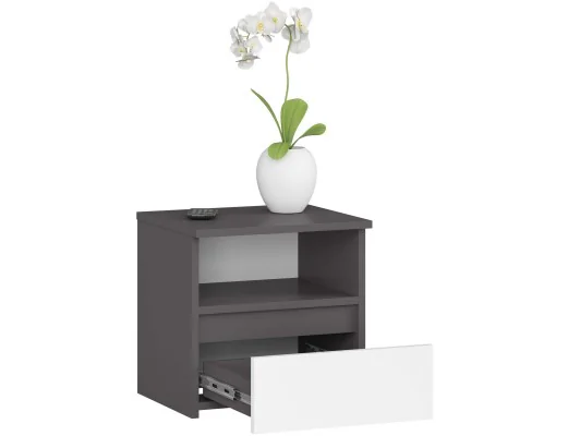 Zobacz KOMODA CL1 PK GRAFIT SZARY / BIAŁA KOMODA CL1 PK GRAFIT SZARY / BIAŁA