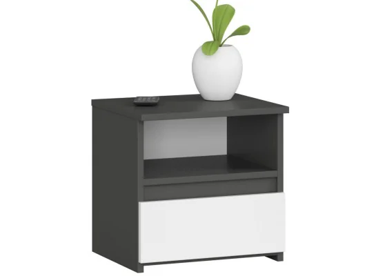 KOMODA CL1 PK GRAFIT SZARY / BIAŁA