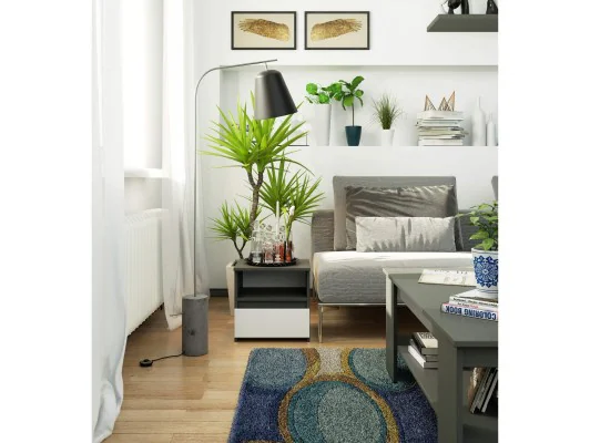 KOMODA CL1 PK GRAFIT SZARY / BIAŁA