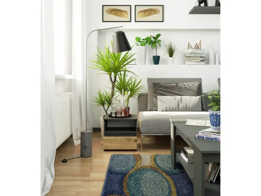 KOMODA CL1 PK GRAFIT SZARY / DĄB ARTISAN