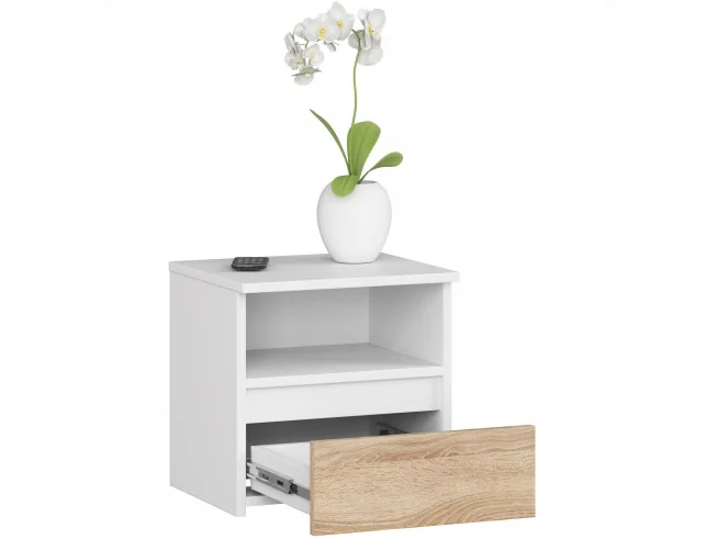 KOMODA CL1 PK BIAŁA / DĄB SONOMA