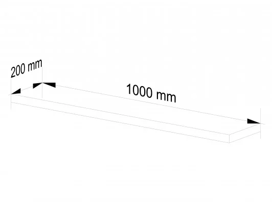 PÓŁKA PS-5 100cm OLCHA