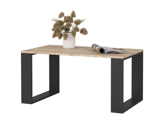 STOLIK KAWOWY NOX DĄB SONOMA / CZARNY