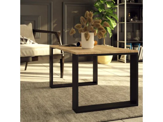 STOLIK KAWOWY NOX DĄB SONOMA / CZARNY