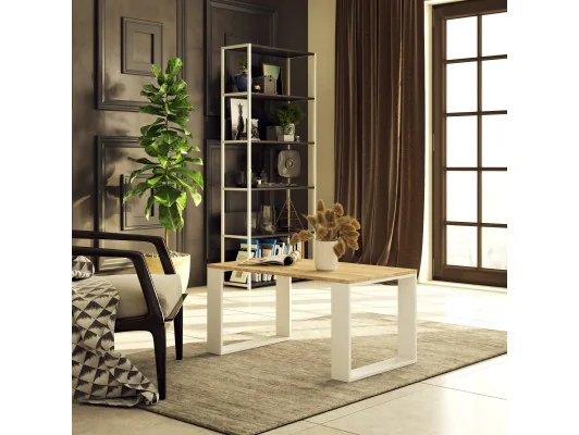 STOLIK KAWOWY NOX DĄB SONOMA / BIAŁY