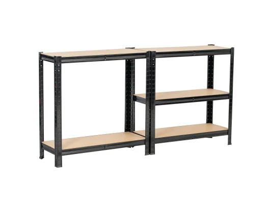 REGAŁ METALOWY 70x30x154 CZARNY