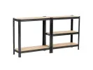 REGAŁ METALOWY 70x30x154 CZARNY