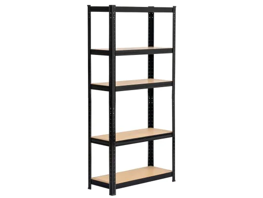 REGAŁ METALOWY 70x30x154 CZARNY