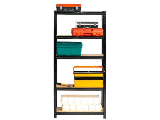 REGAŁ METALOWY 70x30x154 CZARNY