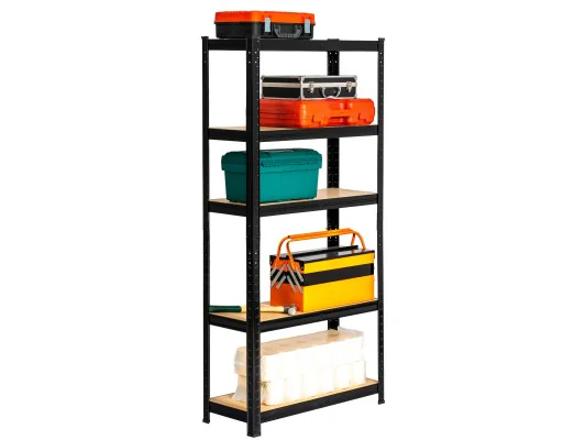 REGAŁ METALOWY 70x30x154 CZARNY