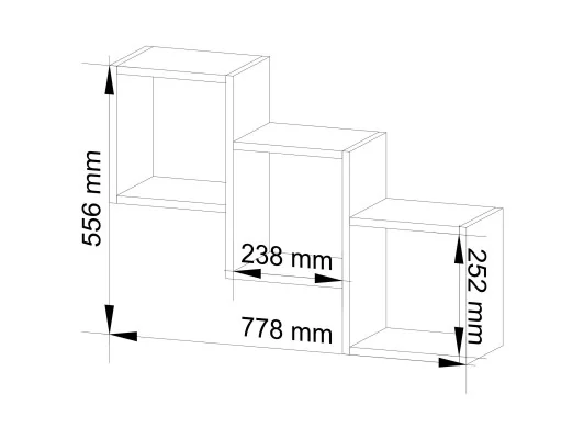 PÓŁKA ŚCIENNA STAR BIAŁA