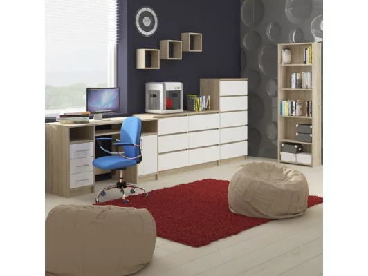 PÓŁKA ŚCIENNA K 25x25cm KOMPLET 3szt DĄB SONOMA