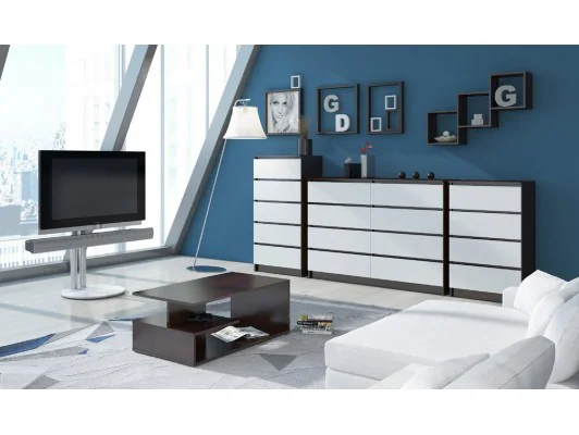 PÓŁKA ŚCIENNA K 25x25cm KOMPLET 3szt WENGE