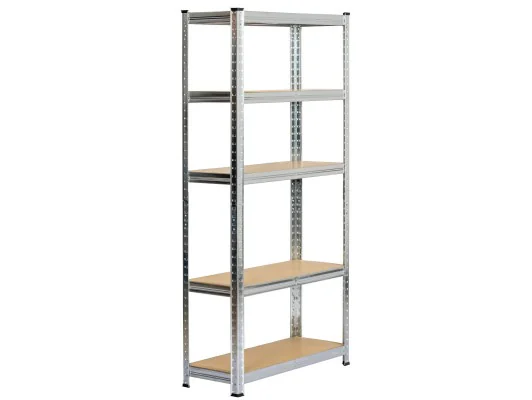 REGAŁ METALOWY 70x30x154 SREBRNY