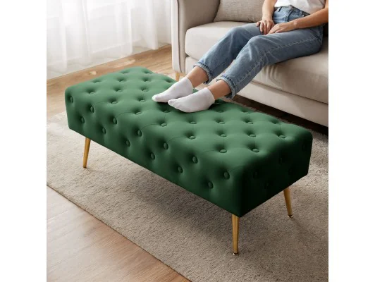 Pufa Monaco Butelkowa Zieleń