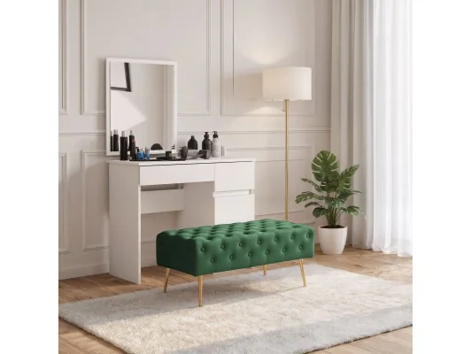 Pufa Monaco Butelkowa Zieleń