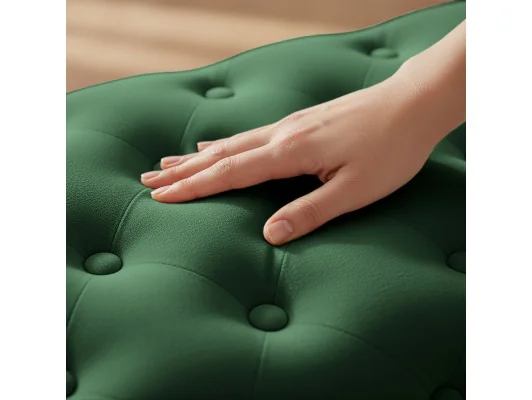 Pufa Madrid Butelkowa Zieleń