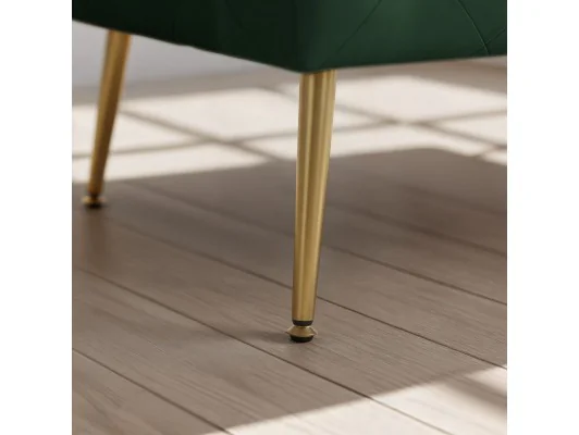 Pufa Madrid Butelkowa Zieleń