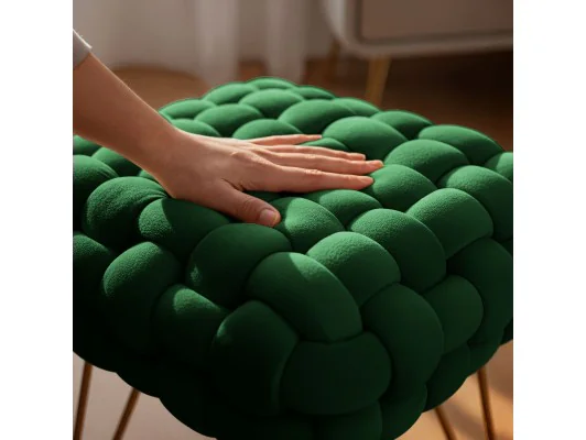 Zobacz Pufa Dotty Butelkowa Zieleń Pufa Dotty Butelkowa Zieleń