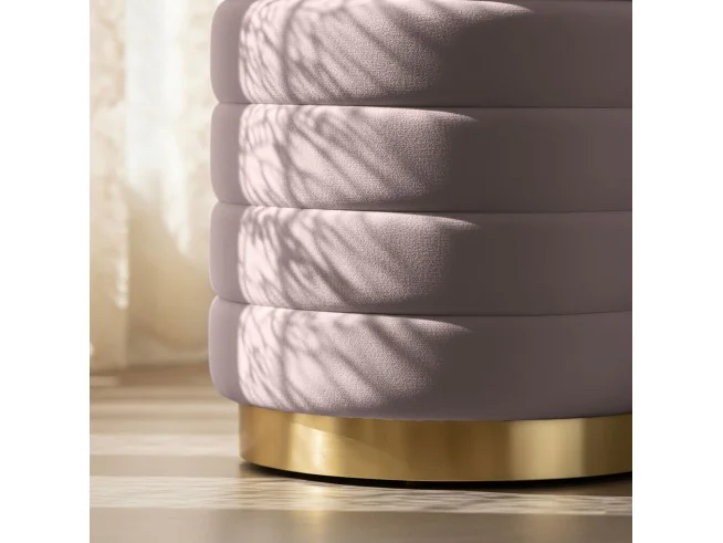 Pufa Luna Przygaszony Róż