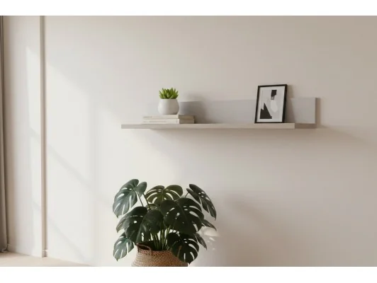 Półka ścienna Montana 140 cm kaszmir / dąb cremona loft pojemna na akcesoria