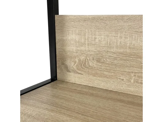 Regał Industrialny 500 Czarny/dąb Sonoma