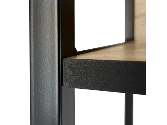 Regał Industrialny 500 Czarny/dąb Sonoma