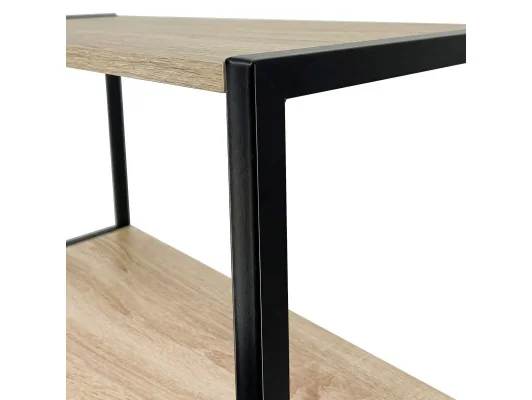 Regał Industrialny 400 Czarny/dąb Sonoma