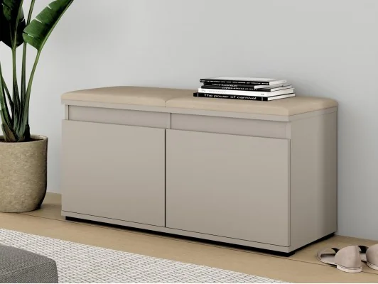 Szafka na buty z siedziskiem Nevada 100 Kaszmir siedzisko beżowe