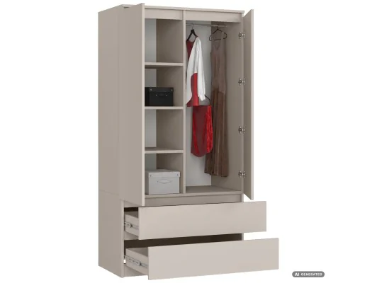 Szafa S90 2D 2Sz Clp Pk Kaszmir