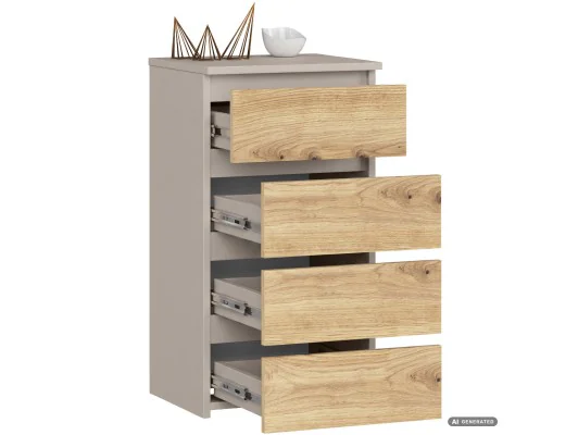 Komoda Cl4 Pk Kaszmir / Dąb Artisan