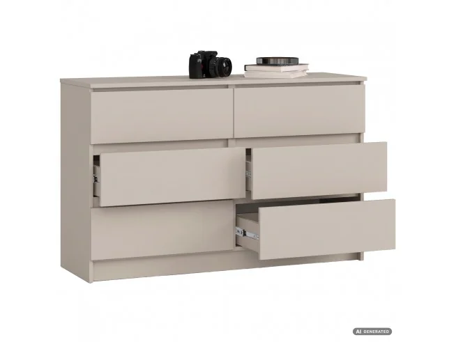 Komoda K120 6Sz Clp Pk Kaszmir