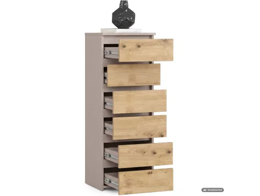 Komoda Cl6 Pk Kaszmir / Dąb Artisan
