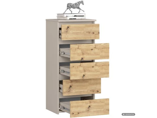 Komoda Cl5 Pk Kaszmir / Dąb Artisan