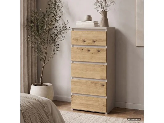 Komoda Cl5 Pk Kaszmir / Dąb Artisan