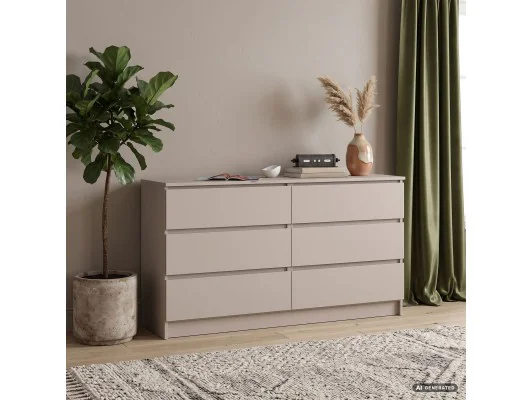 Komoda K140 6Sz Clp Pk Kaszmir