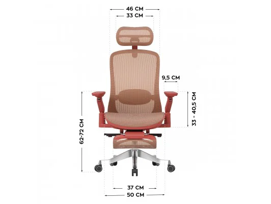 Fotel Obrotowy Leadpro 8.7 Red
