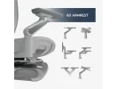 Fotel Obrotowy Leadpro 8.7 Grey