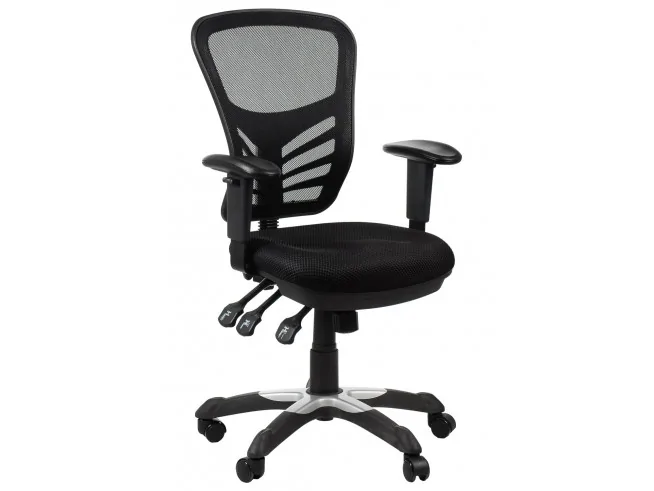 Ergonomiczny fotel biurowy HG-0001 obrotowy czarny, szary