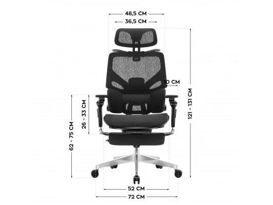 Fotel Ergonomiczny Expert 9.6 Black